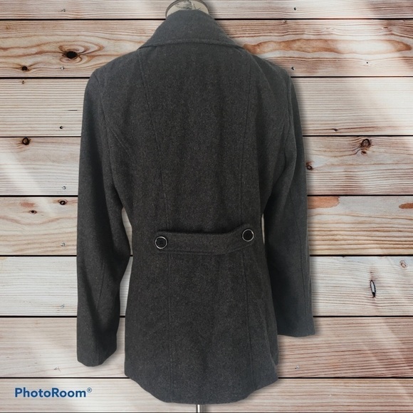 Nwt Guess Gray Peacoat XL - Picture 2 of 5